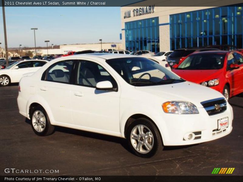 Summit White / Charcoal 2011 Chevrolet Aveo LT Sedan