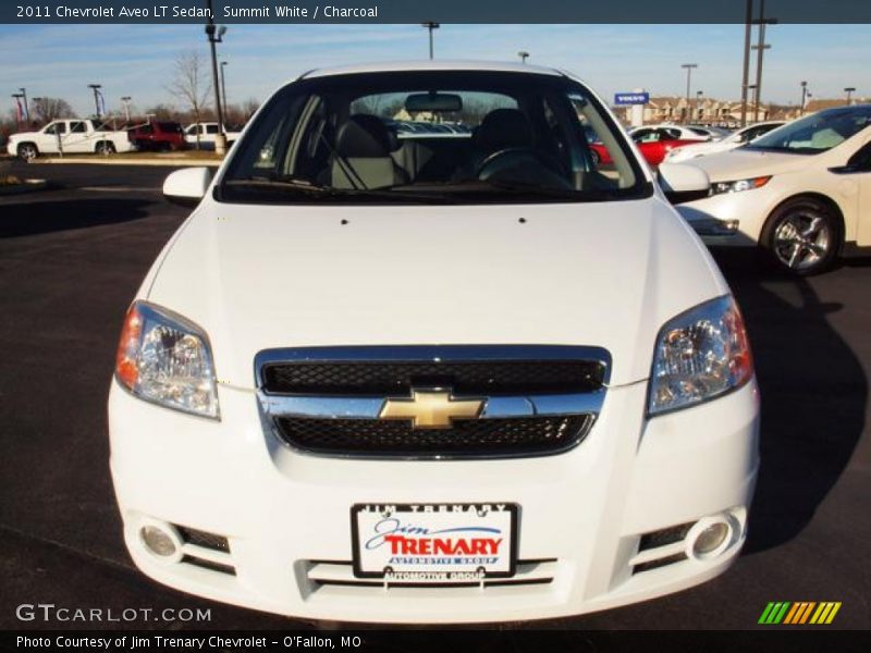 Summit White / Charcoal 2011 Chevrolet Aveo LT Sedan