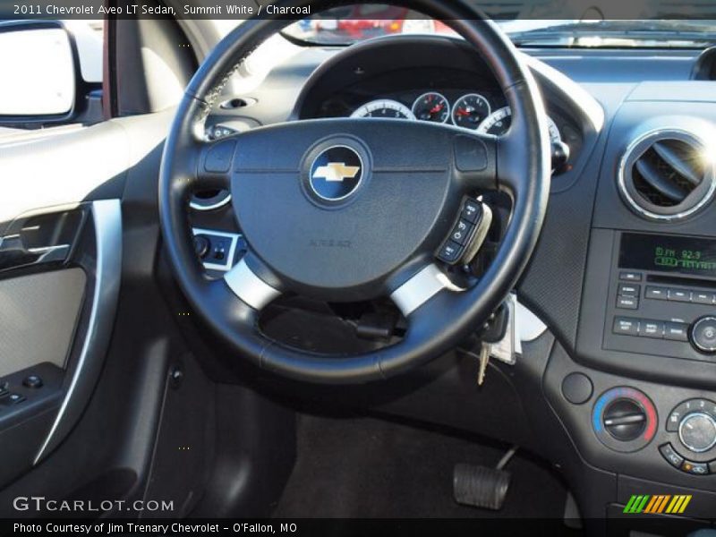 Summit White / Charcoal 2011 Chevrolet Aveo LT Sedan