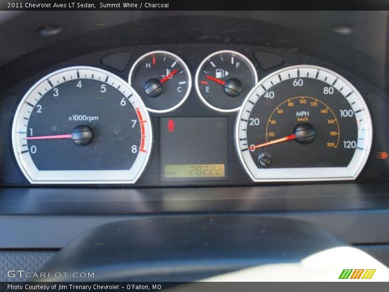 Summit White / Charcoal 2011 Chevrolet Aveo LT Sedan