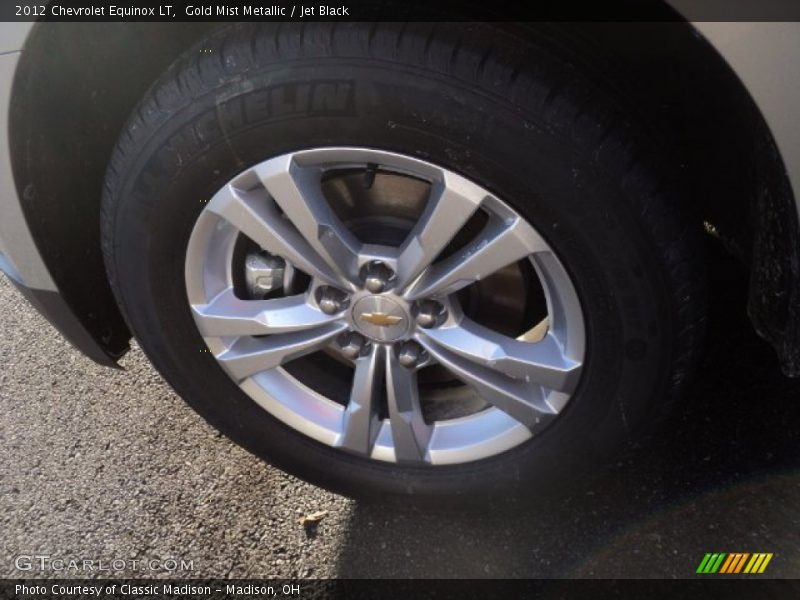 Gold Mist Metallic / Jet Black 2012 Chevrolet Equinox LT