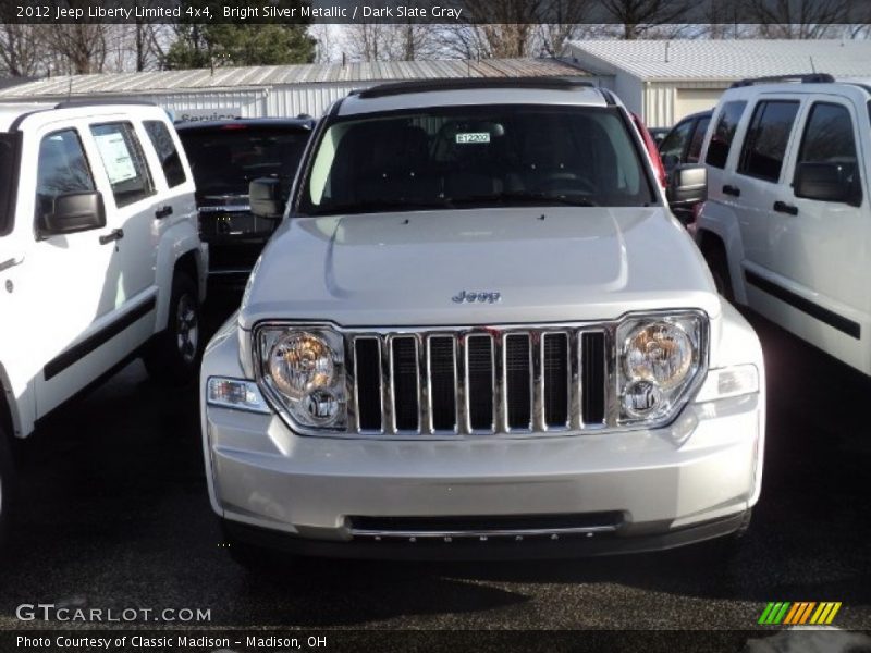 Bright Silver Metallic / Dark Slate Gray 2012 Jeep Liberty Limited 4x4