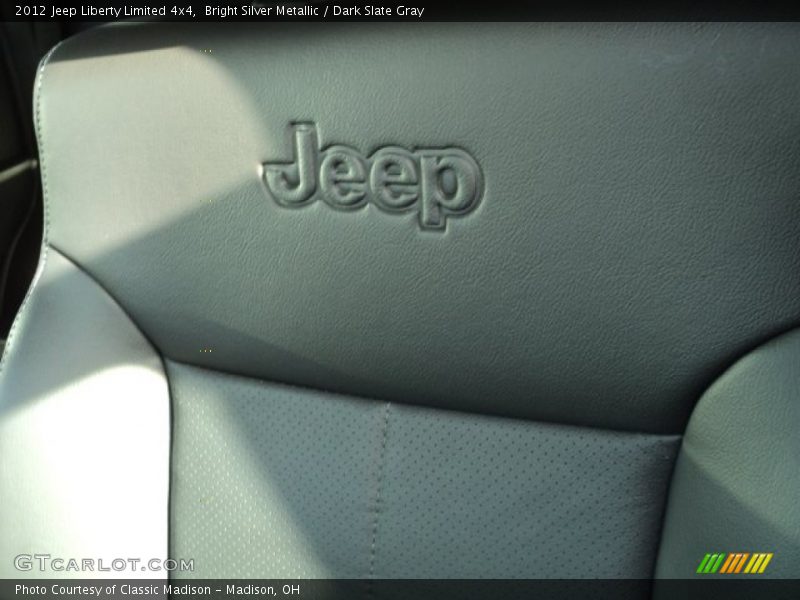 Bright Silver Metallic / Dark Slate Gray 2012 Jeep Liberty Limited 4x4