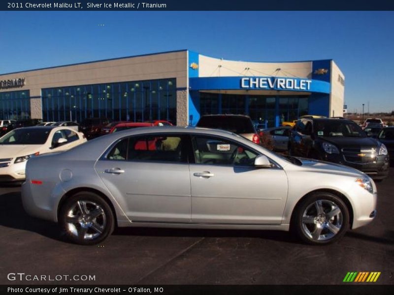 Silver Ice Metallic / Titanium 2011 Chevrolet Malibu LT