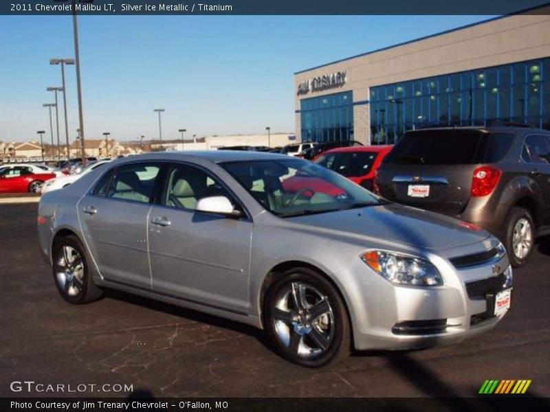 Silver Ice Metallic / Titanium 2011 Chevrolet Malibu LT