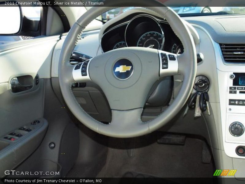 Silver Ice Metallic / Titanium 2011 Chevrolet Malibu LT