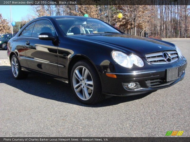 Black / Black 2007 Mercedes-Benz CLK 350 Coupe