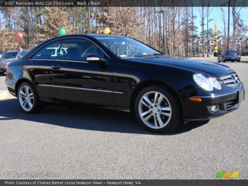Black / Black 2007 Mercedes-Benz CLK 350 Coupe