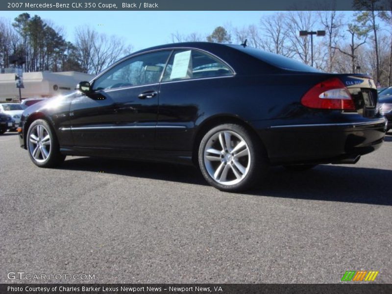 Black / Black 2007 Mercedes-Benz CLK 350 Coupe