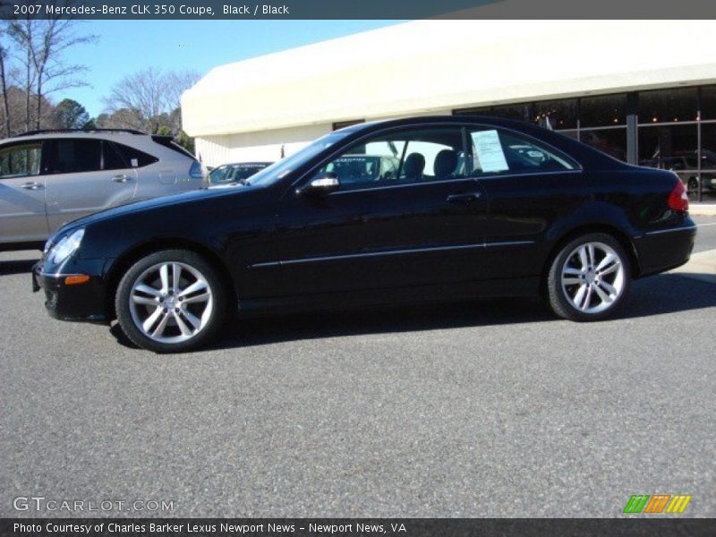 Black / Black 2007 Mercedes-Benz CLK 350 Coupe