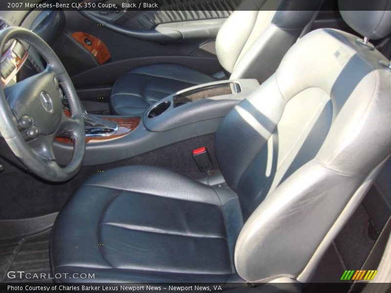 Black / Black 2007 Mercedes-Benz CLK 350 Coupe