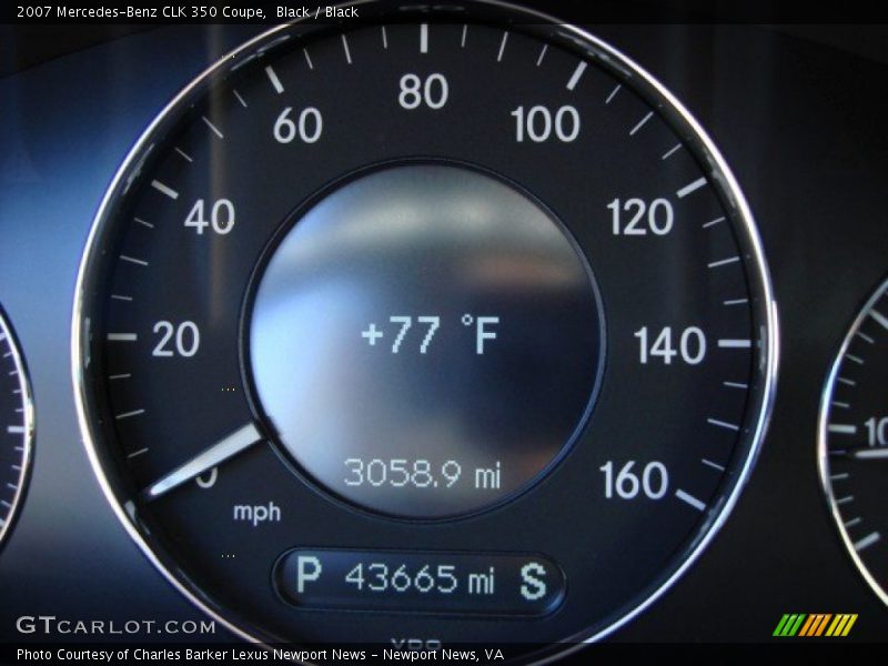 Black / Black 2007 Mercedes-Benz CLK 350 Coupe