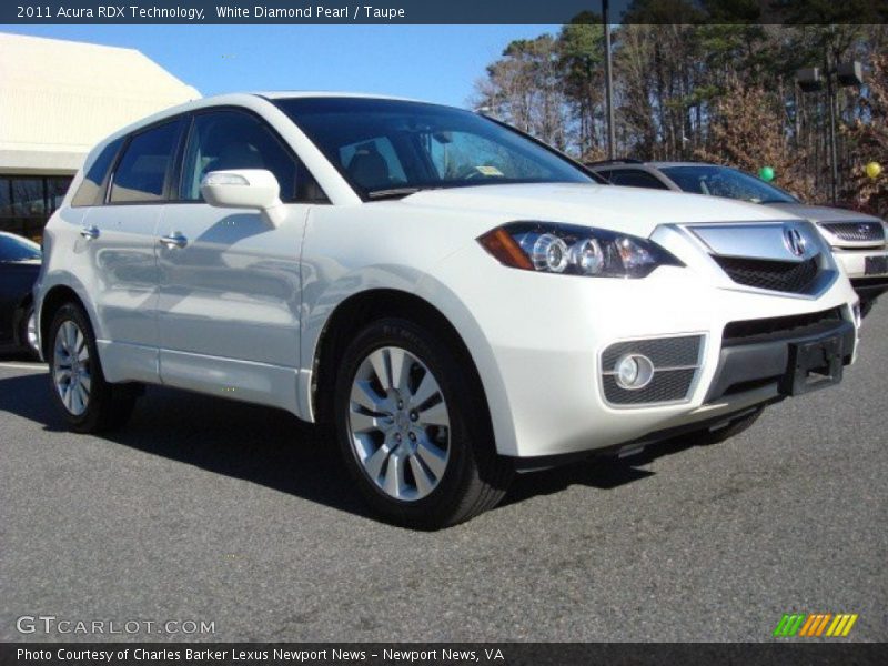 White Diamond Pearl / Taupe 2011 Acura RDX Technology