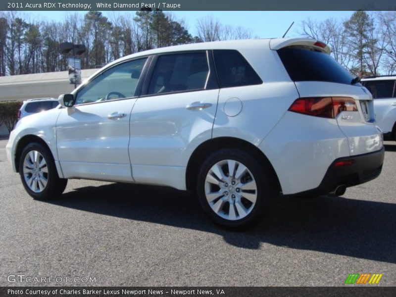 White Diamond Pearl / Taupe 2011 Acura RDX Technology
