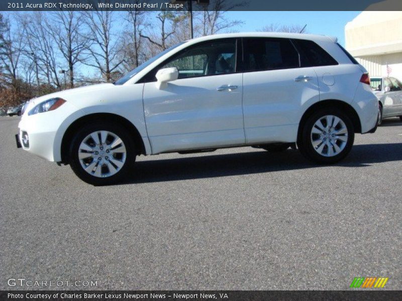 White Diamond Pearl / Taupe 2011 Acura RDX Technology