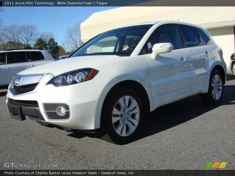 White Diamond Pearl / Taupe 2011 Acura RDX Technology