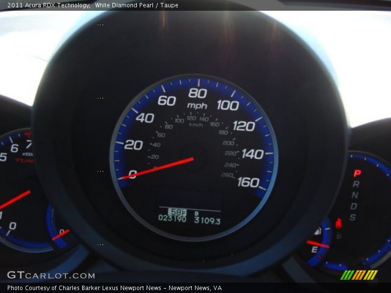  2011 RDX Technology Technology Gauges