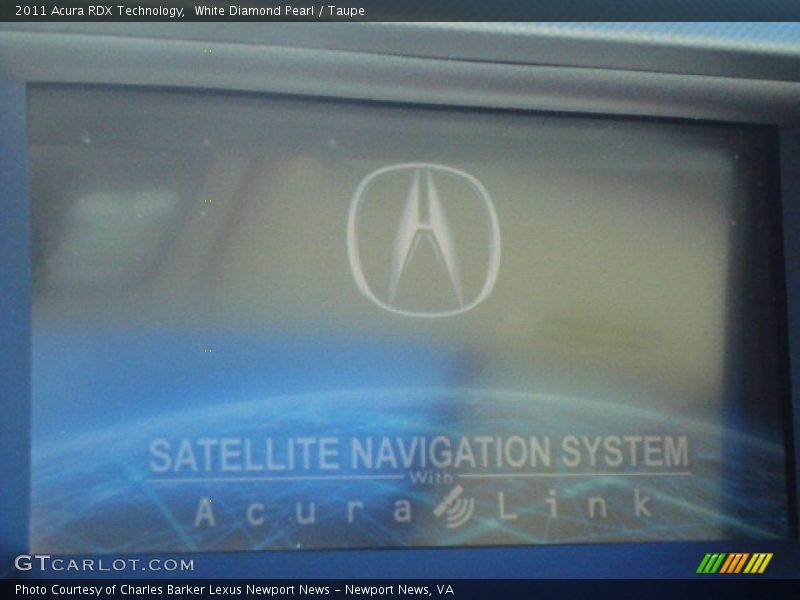 White Diamond Pearl / Taupe 2011 Acura RDX Technology