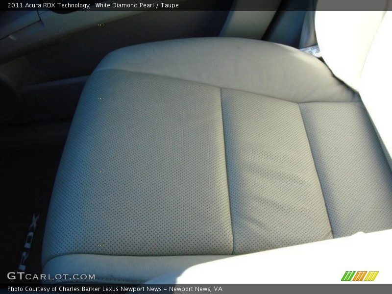 White Diamond Pearl / Taupe 2011 Acura RDX Technology