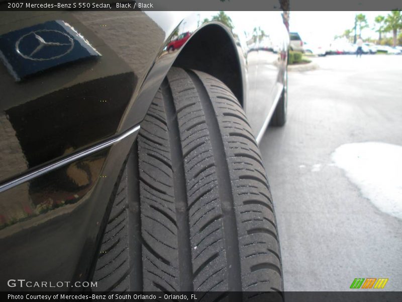 Black / Black 2007 Mercedes-Benz S 550 Sedan