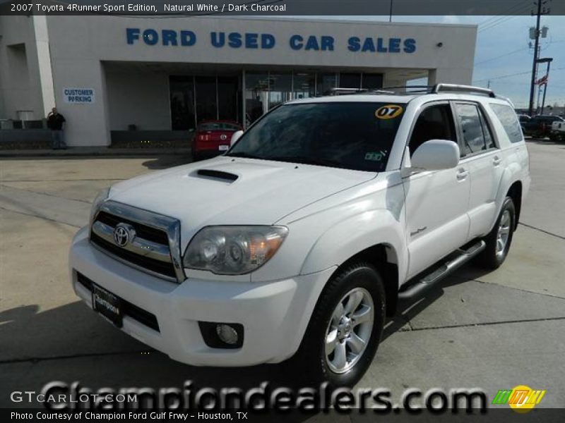 Natural White / Dark Charcoal 2007 Toyota 4Runner Sport Edition