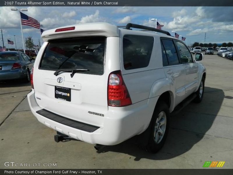 Natural White / Dark Charcoal 2007 Toyota 4Runner Sport Edition
