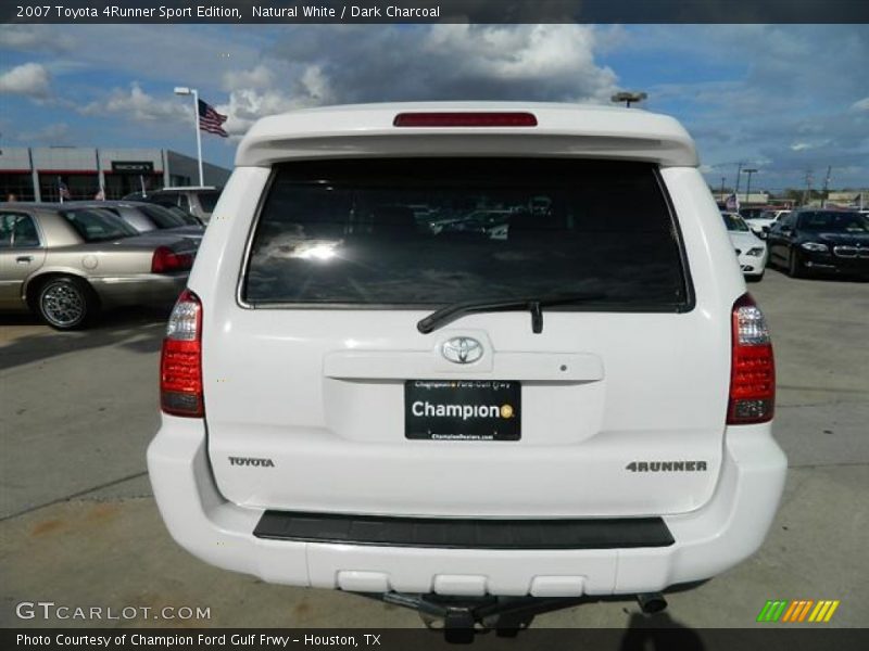 Natural White / Dark Charcoal 2007 Toyota 4Runner Sport Edition
