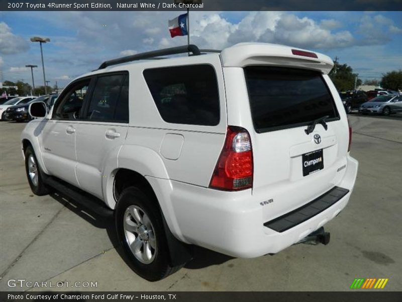 Natural White / Dark Charcoal 2007 Toyota 4Runner Sport Edition