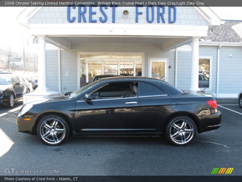 Brilliant Black Crystal Pearl / Dark Slate Gray/Light Slate Gray 2008 Chrysler Sebring Limited Hardtop Convertible