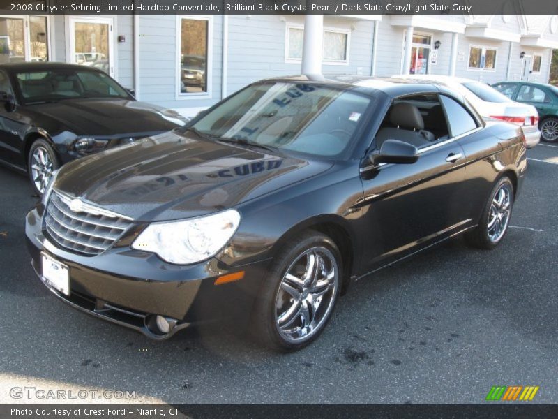 Brilliant Black Crystal Pearl / Dark Slate Gray/Light Slate Gray 2008 Chrysler Sebring Limited Hardtop Convertible