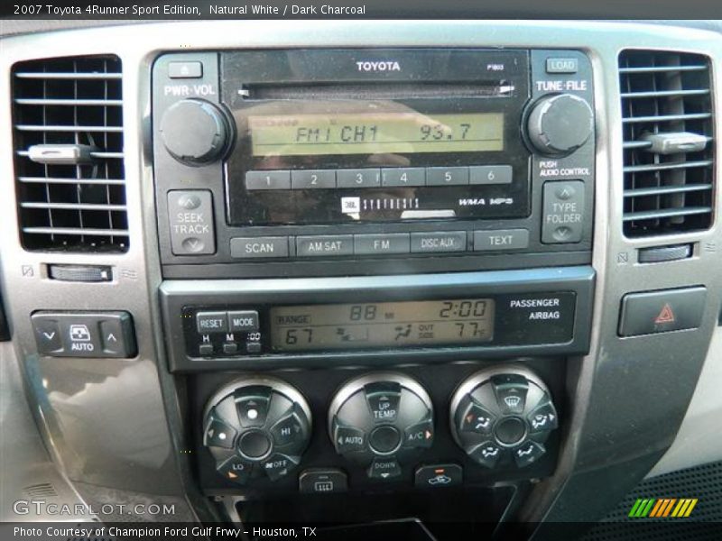 Natural White / Dark Charcoal 2007 Toyota 4Runner Sport Edition
