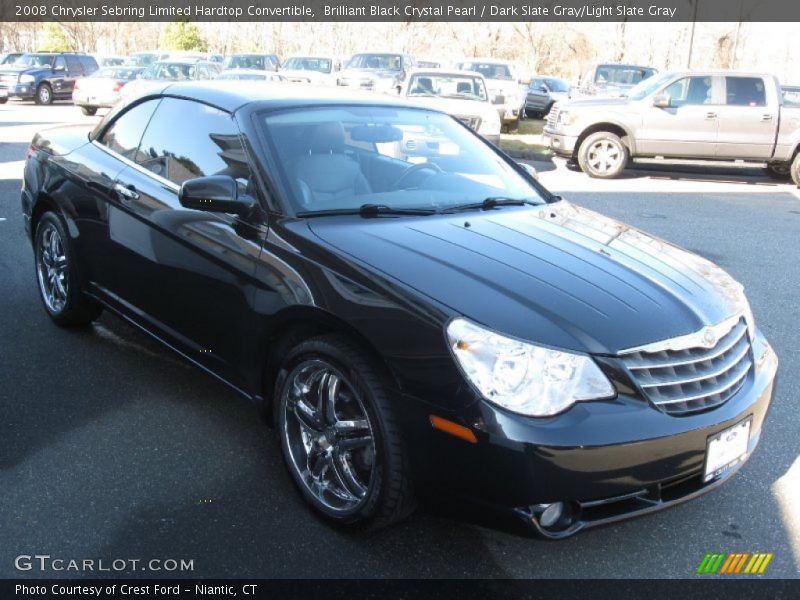 Brilliant Black Crystal Pearl / Dark Slate Gray/Light Slate Gray 2008 Chrysler Sebring Limited Hardtop Convertible