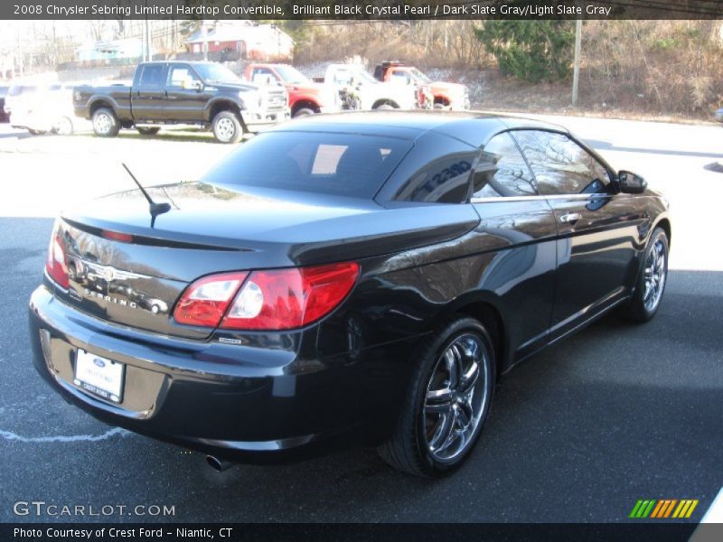 Brilliant Black Crystal Pearl / Dark Slate Gray/Light Slate Gray 2008 Chrysler Sebring Limited Hardtop Convertible