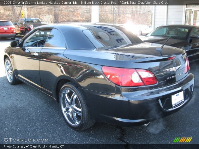 Brilliant Black Crystal Pearl / Dark Slate Gray/Light Slate Gray 2008 Chrysler Sebring Limited Hardtop Convertible