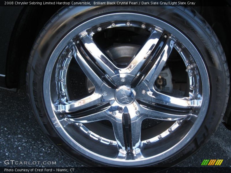Brilliant Black Crystal Pearl / Dark Slate Gray/Light Slate Gray 2008 Chrysler Sebring Limited Hardtop Convertible