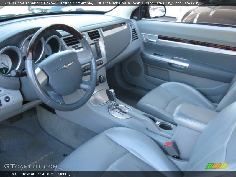 Brilliant Black Crystal Pearl / Dark Slate Gray/Light Slate Gray 2008 Chrysler Sebring Limited Hardtop Convertible