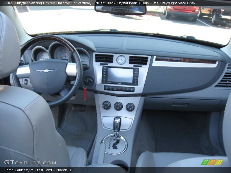 Brilliant Black Crystal Pearl / Dark Slate Gray/Light Slate Gray 2008 Chrysler Sebring Limited Hardtop Convertible