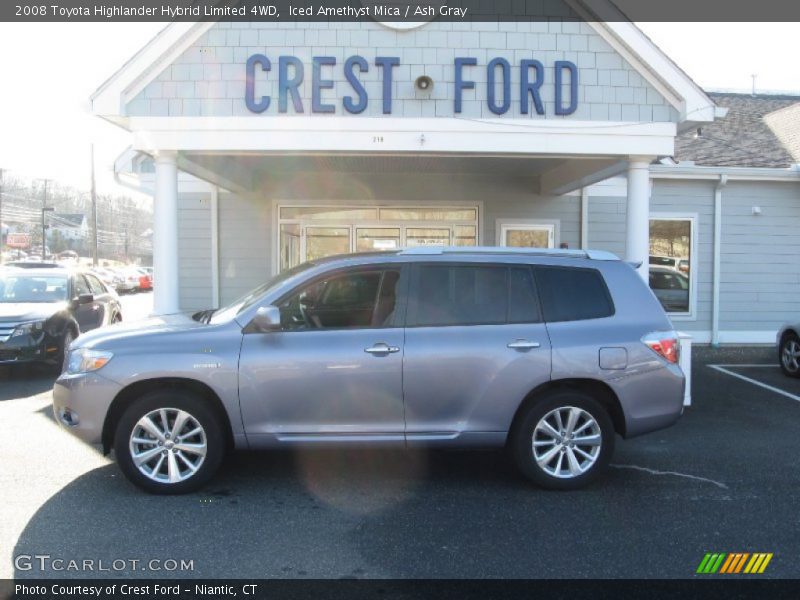 Iced Amethyst Mica / Ash Gray 2008 Toyota Highlander Hybrid Limited 4WD