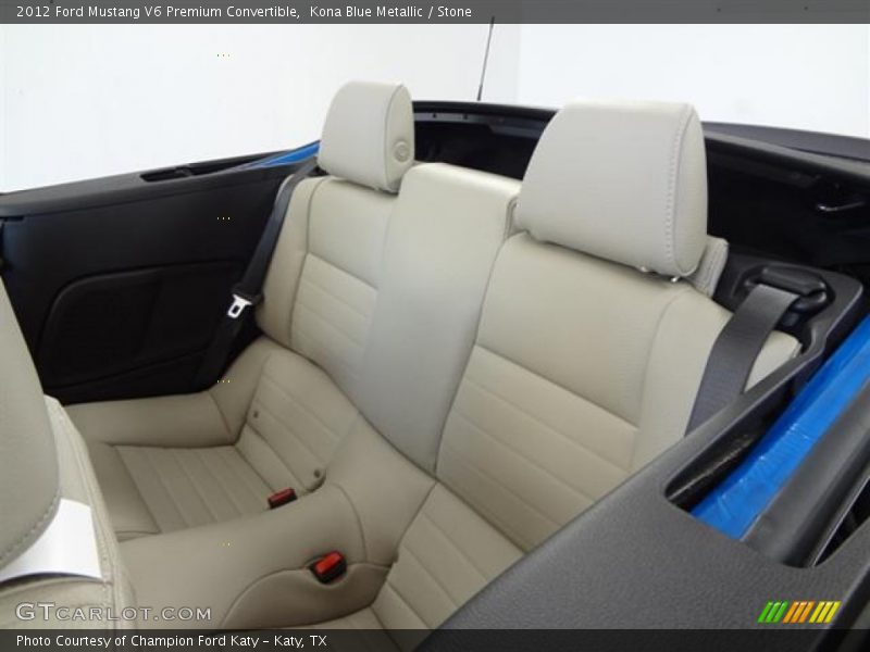 Kona Blue Metallic / Stone 2012 Ford Mustang V6 Premium Convertible