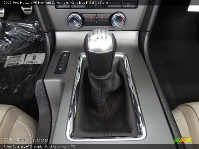  2012 Mustang V6 Premium Convertible 6 Speed Manual Shifter