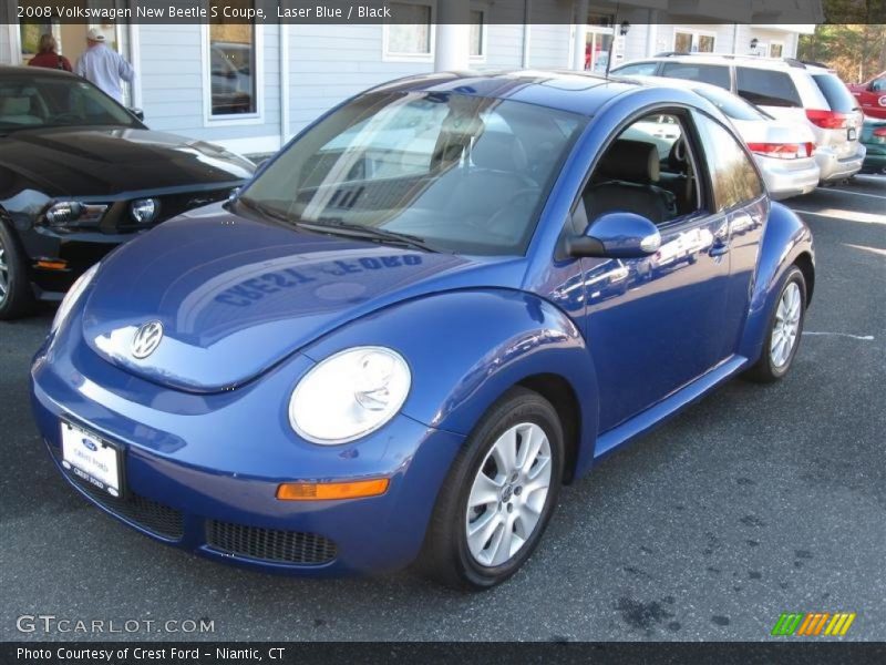 Laser Blue / Black 2008 Volkswagen New Beetle S Coupe