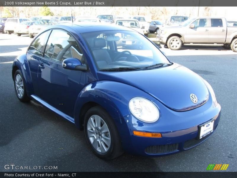 Laser Blue / Black 2008 Volkswagen New Beetle S Coupe