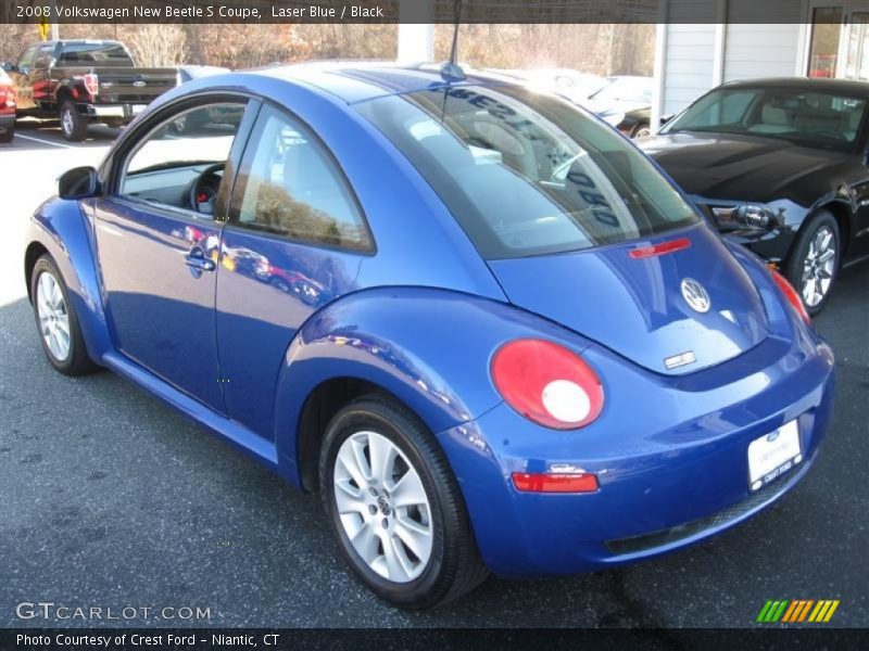 Laser Blue / Black 2008 Volkswagen New Beetle S Coupe