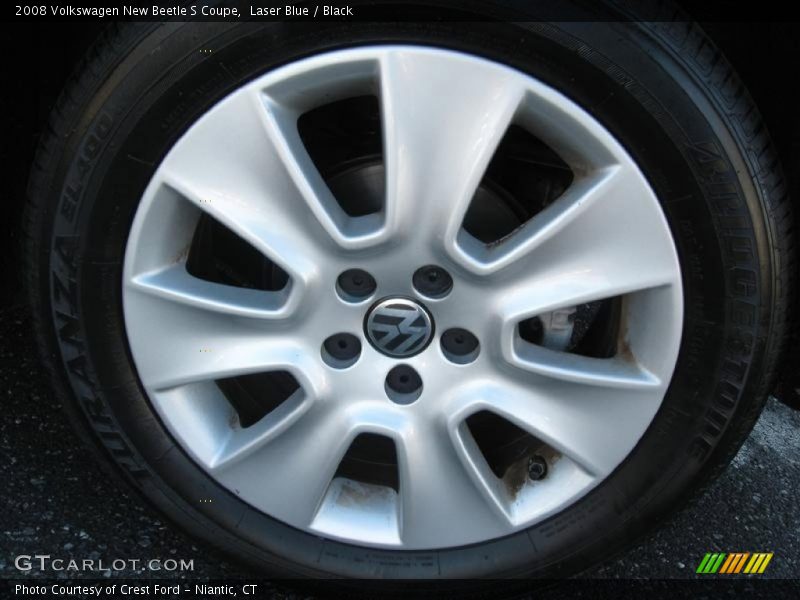 Laser Blue / Black 2008 Volkswagen New Beetle S Coupe