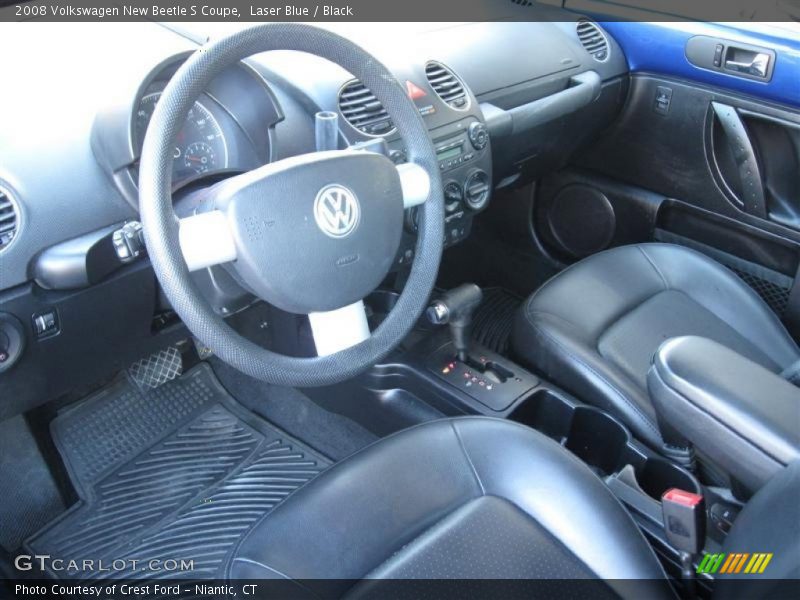 Laser Blue / Black 2008 Volkswagen New Beetle S Coupe