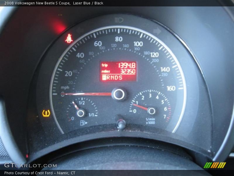 Laser Blue / Black 2008 Volkswagen New Beetle S Coupe