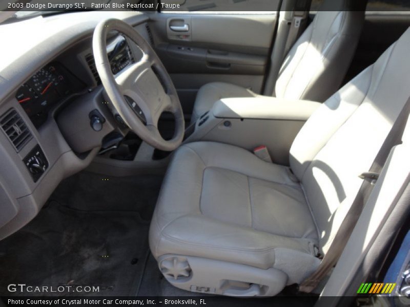 Patriot Blue Pearlcoat / Taupe 2003 Dodge Durango SLT