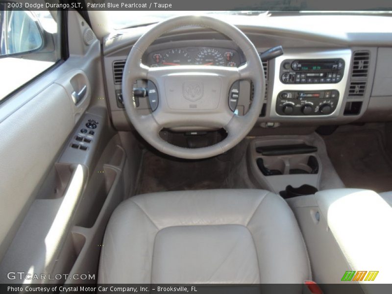 Patriot Blue Pearlcoat / Taupe 2003 Dodge Durango SLT