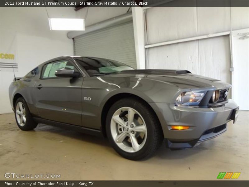 Sterling Gray Metallic / Charcoal Black 2012 Ford Mustang GT Premium Coupe