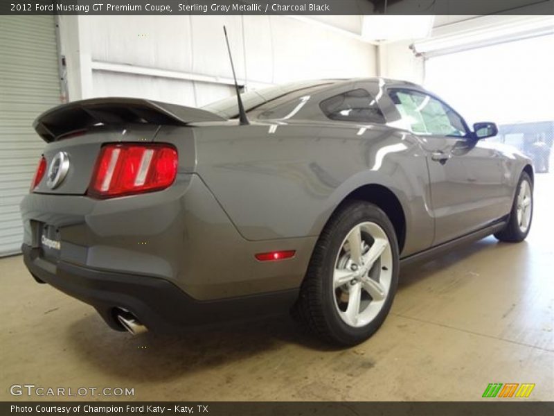 Sterling Gray Metallic / Charcoal Black 2012 Ford Mustang GT Premium Coupe